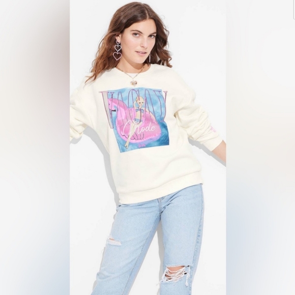 Barbie NWT Women's Pullover Sweater Sz S & L - Picture 3 of 11